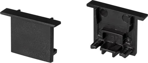 Заглушка для профиля Arlight SL-COMFORT-1716-F BLACK глухая / 031774 - фото