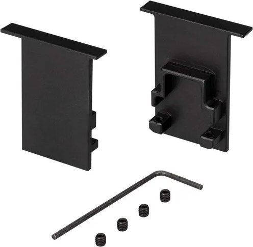 Заглушка для профиля Arlight SL-COMFORT-2542-F BLACK глухая / 031782 - фото