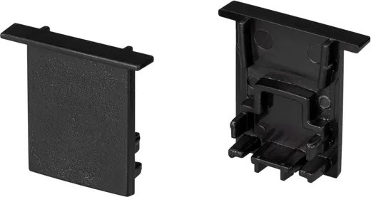 Заглушка для профиля Arlight SL-COMFORT-1722-F BLACK глухая / 031779 - фото