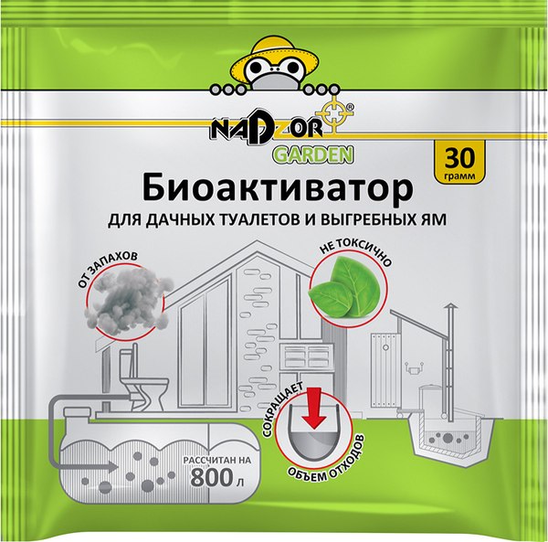 Биоактиватор Nadzor для дачных туалетов и септиков / BIOWC3 - фото