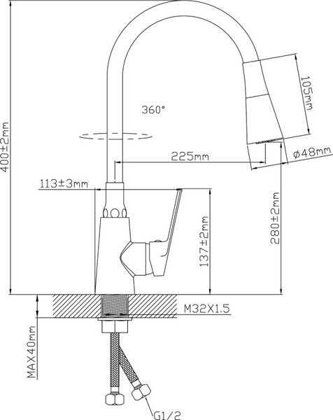 Смеситель Econoce EC0804BL