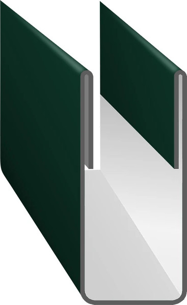 Планка торцевая Скайпрофиль на ПС8/Эконом Плюс-Пэ-RAL6005 - фото