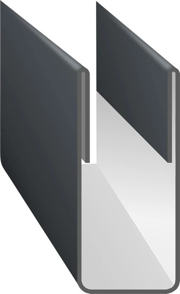 Планка торцевая Скайпрофиль на ПС8/Эконом Плюс-Пэ-RAL7024 - фото