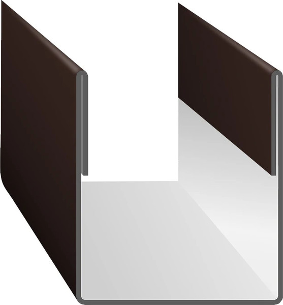 Планка торцевая Скайпрофиль на ПС20/Эконом Плюс-Пэ-RAL8017 - фото