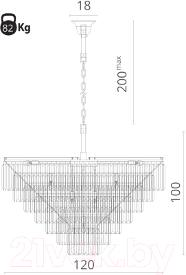 Люстра Divinare Nova 3001/02 LM-25