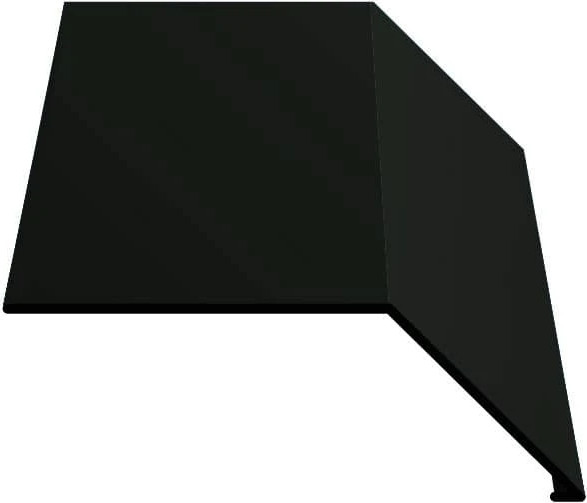 Планка карнизная Скайпрофиль 190 0.5-Пэ Rooftop Matte (СтБархат)-RAL9005 - фото