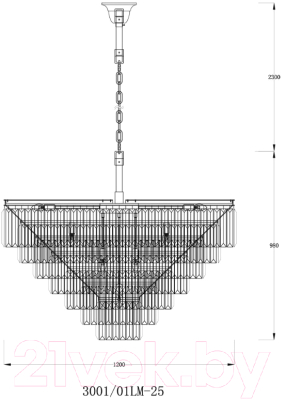 Люстра Divinare Nova 3001/01 LM-25