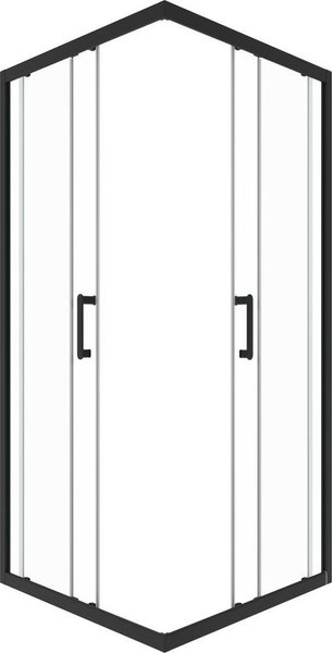 Душевой уголок Triton Фикс-Блэк 90x90