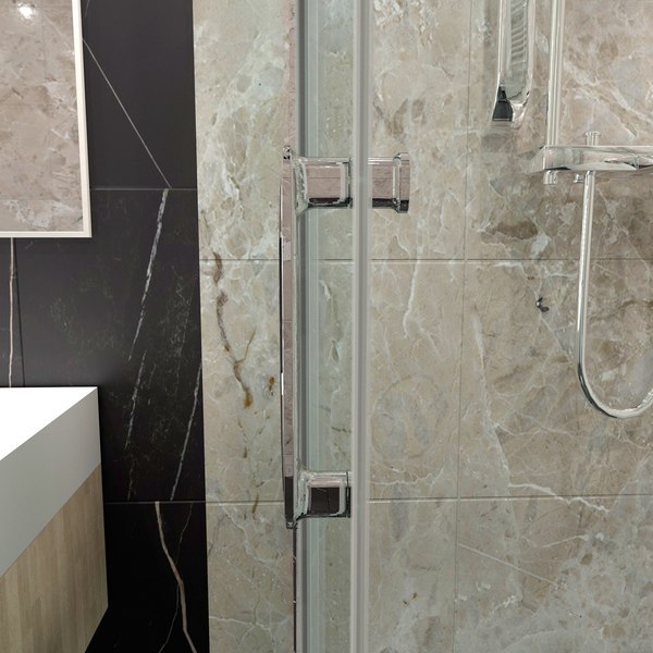 Душевой уголок Triton Фикс-Хром 90x90