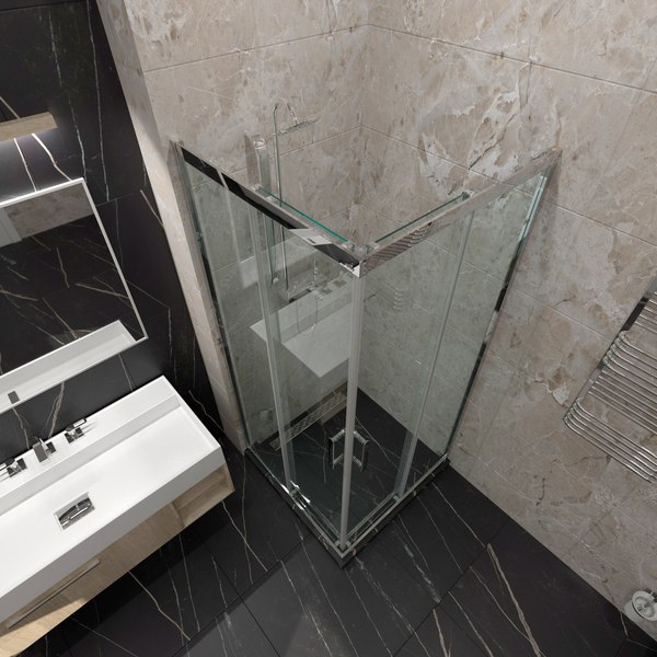 Душевой уголок Triton Фикс-Хром 90x90