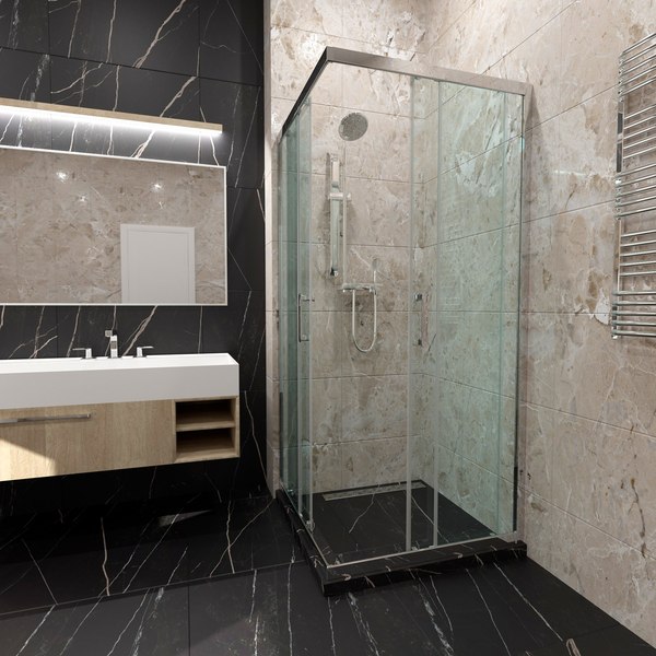 Душевой уголок Triton Фикс-Хром 90x90