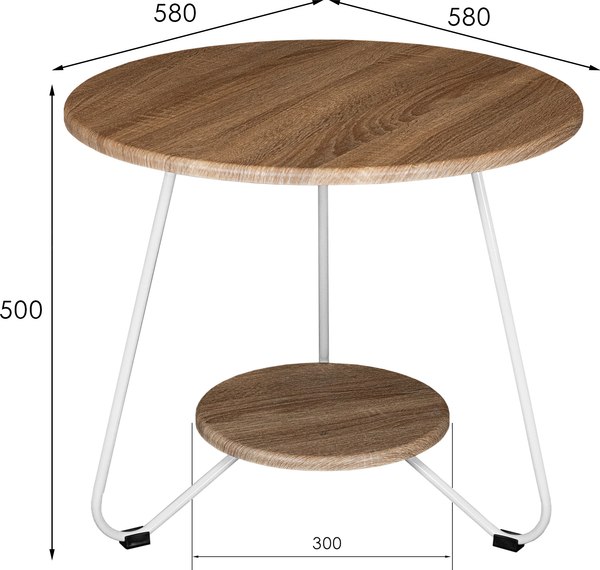 Журнальный столик Мебелик BeautyStyle 38