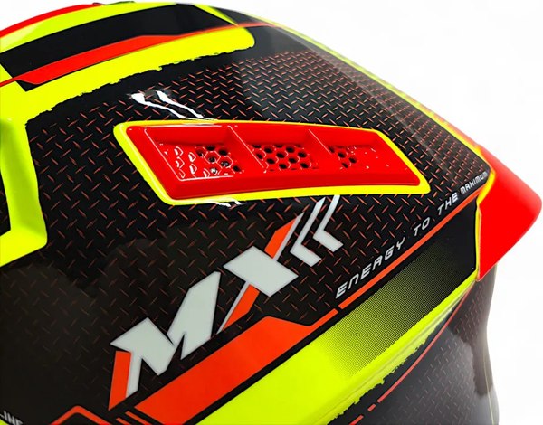 Мотошлем AiM RH855 Fiber Glass Swift RH855S-BYB-XXL