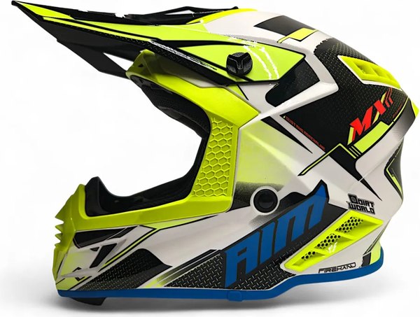 Мотошлем AiM RH855 Fiber Glass Swift RH855S-BYR-L