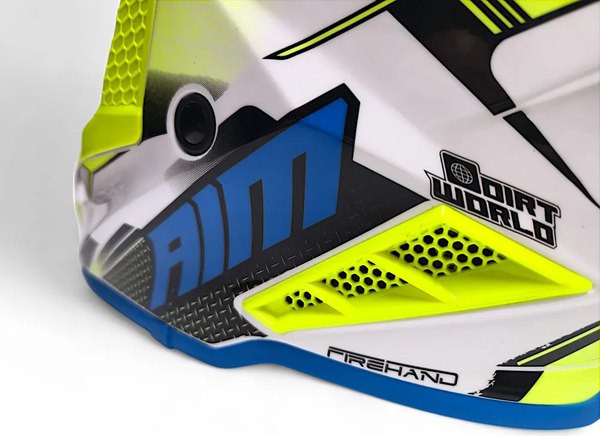 Мотошлем AiM RH855 Fiber Glass Swift RH855S-BYR-L