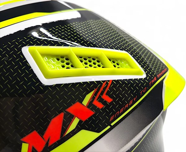 Мотошлем AiM RH855 Fiber Glass Swift RH855S-BYR-M