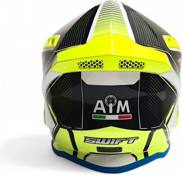 Мотошлем AiM RH855 Fiber Glass Swift RH855S-BYR-XXXL