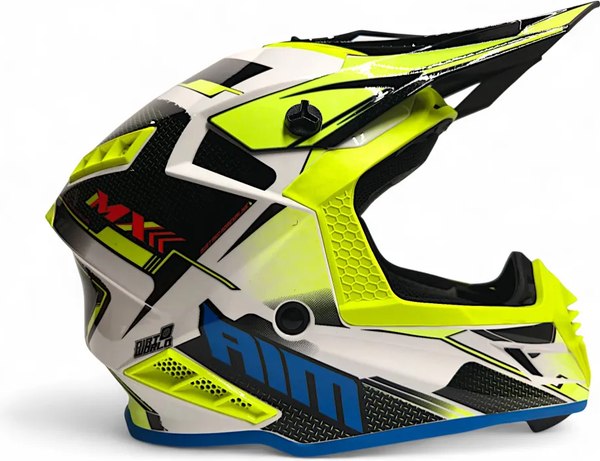 Мотошлем AiM RH855 Fiber Glass Swift RH855S-BYR-XXXL