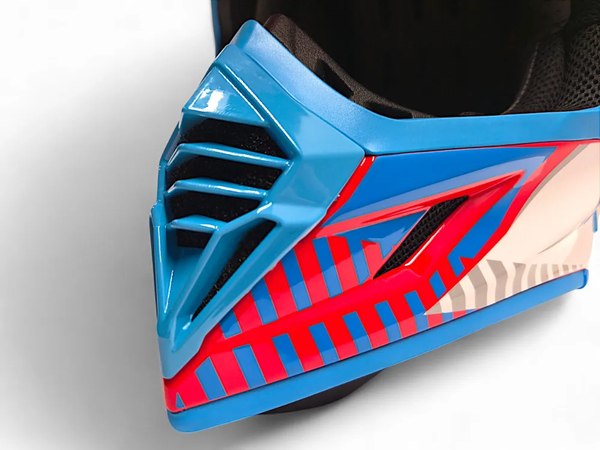 Мотошлем AiM RH855 Fiber Glass Tondo RH855T-BWR-M