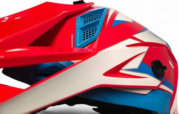 Мотошлем AiM RH855 Fiber Glass Tondo RH855T-BWR-M