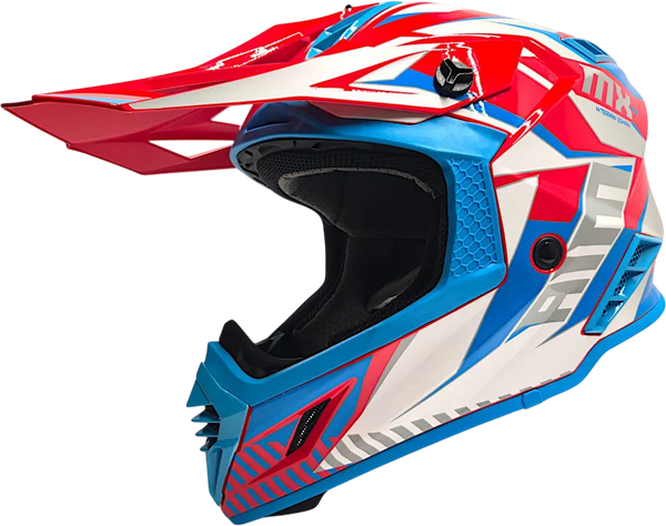 Мотошлем AiM RH855 Fiber Glass Tondo RH855T-BWR-S - фото