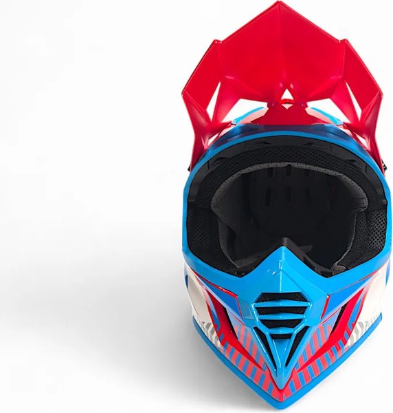 Мотошлем AiM RH855 Fiber Glass Tondo RH855T-BWR-XXL