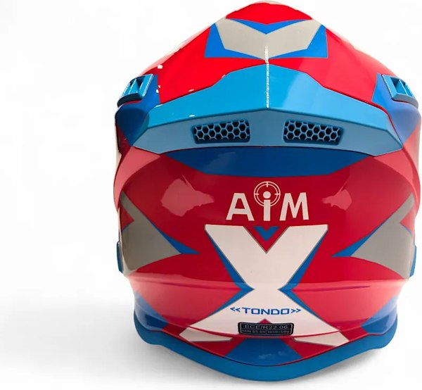 Мотошлем AiM RH855 Fiber Glass Tondo RH855T-BWR-XXXL