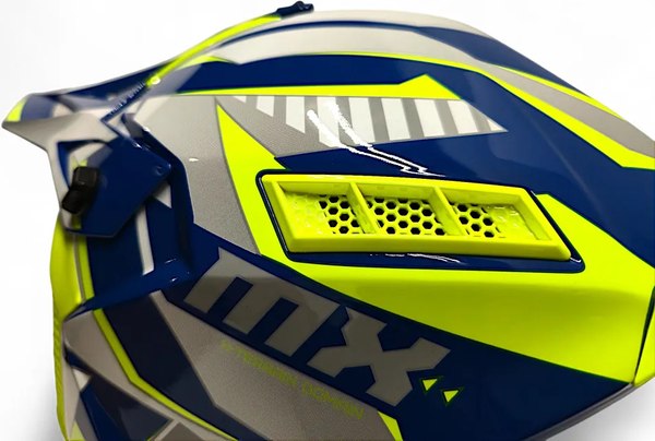 Мотошлем AiM RH855 Fiber Glass Tondo RH855T-BYW-L