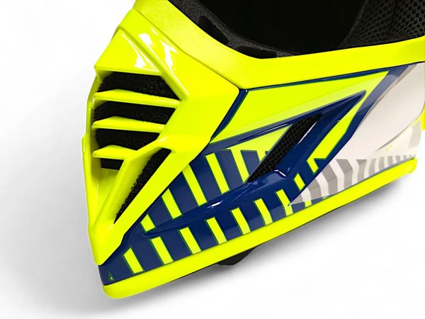 Мотошлем AiM RH855 Fiber Glass Tondo RH855T-BYW-M