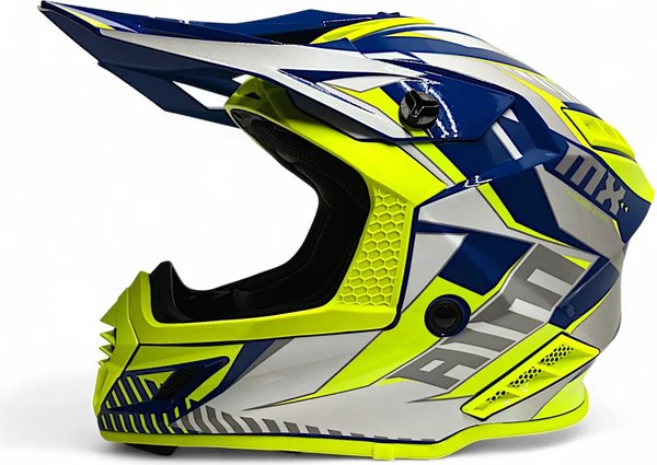 Мотошлем AiM RH855 Fiber Glass Tondo RH855T-BYW-XL