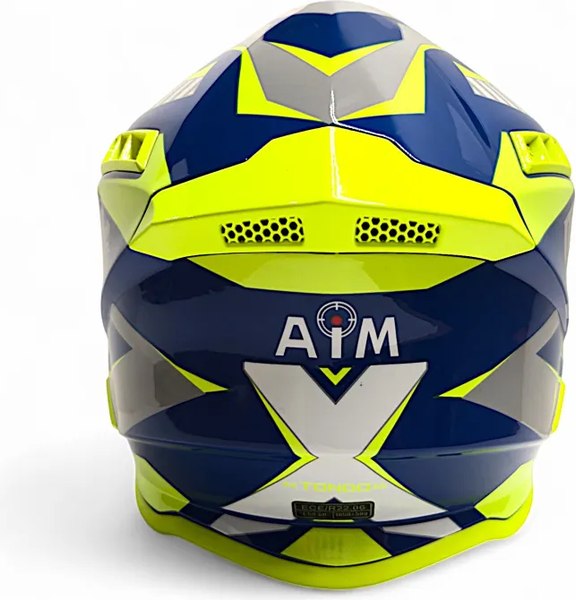 Мотошлем AiM RH855 Fiber Glass Tondo RH855T-BYW-XL