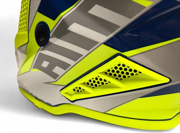 Мотошлем AiM RH855 Fiber Glass Tondo RH855T-BYW-XL