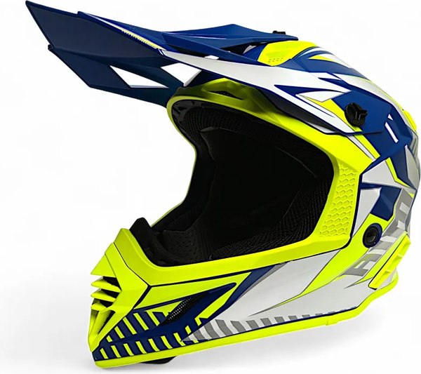 Мотошлем AiM RH855 Fiber Glass Tondo RH855T-BYW-XXXL