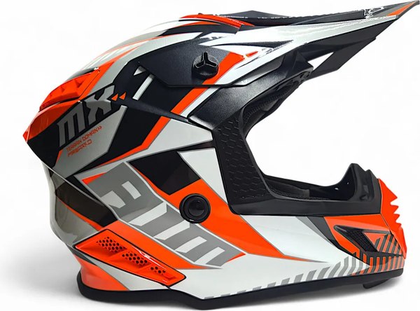 Мотошлем AiM RH855 Fiber Glass Tondo RH855T-OBW-XL