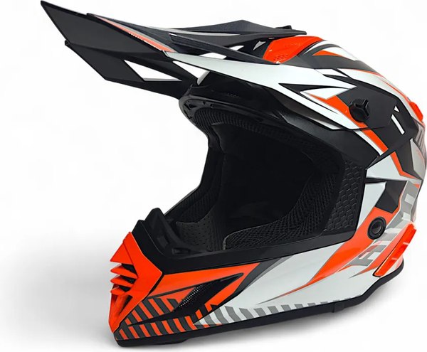 Мотошлем AiM RH855 Fiber Glass Tondo RH855T-OBW-XS