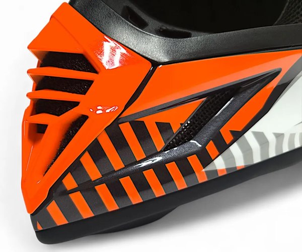 Мотошлем AiM RH855 Fiber Glass Tondo RH855T-OBW-XS