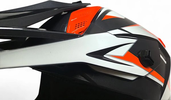 Мотошлем AiM RH855 Fiber Glass Tondo RH855T-OBW-XXXL