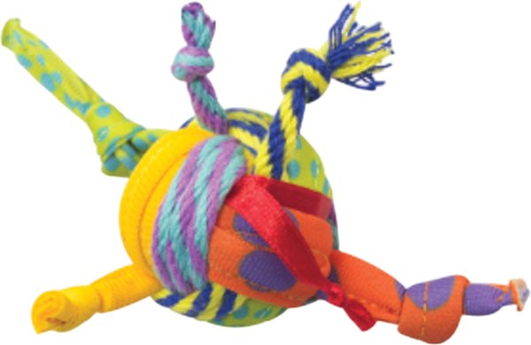 Игрушка для кошек Catstages Dental Мяч с хвостиками c кошачьей мятой / CAT003106 - фото