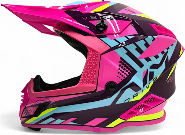 Мотошлем AiM RH855 Fiber Glass Vexo RH855V-BPP-XL