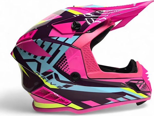 Мотошлем AiM RH855 Fiber Glass Vexo RH855V-BPP-XL