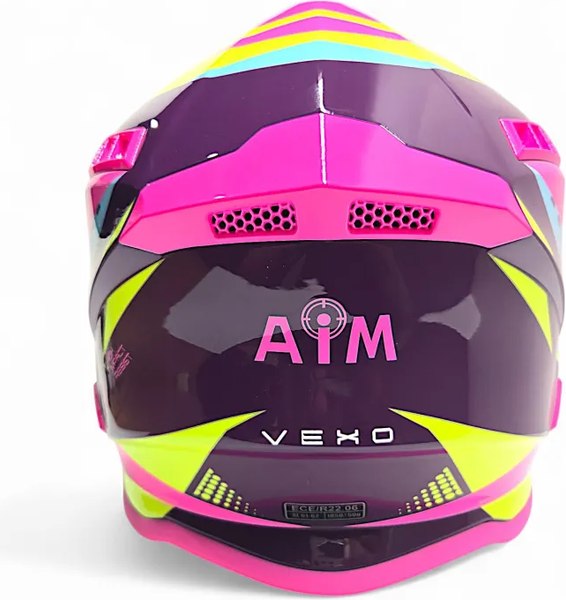 Мотошлем AiM RH855 Fiber Glass Vexo RH855V-BPP-XXXL