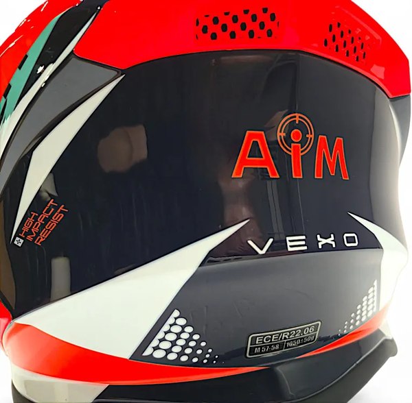 Мотошлем AiM RH855 Fiber Glass Vexo RH855V-BRB-XS