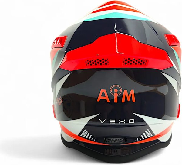 Мотошлем AiM RH855 Fiber Glass Vexo RH855V-BRB-XXL