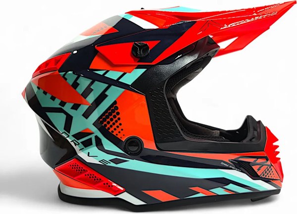 Мотошлем AiM RH855 Fiber Glass Vexo RH855V-BRB-XXXL