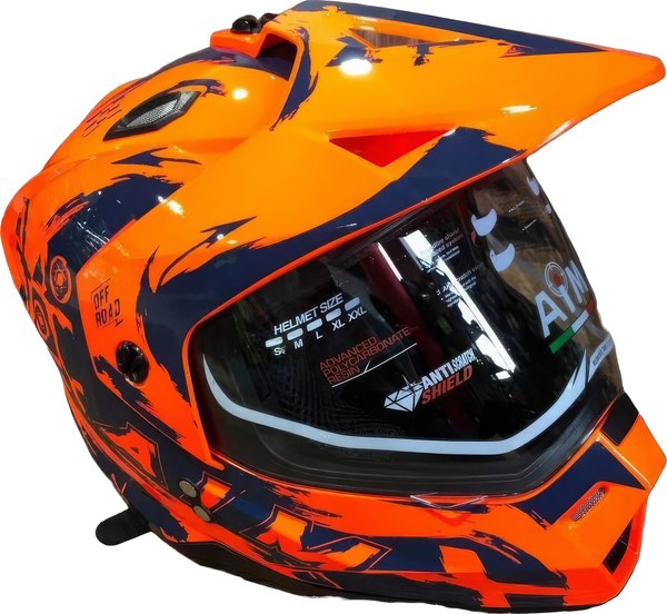 Мотошлем AiM JK802Y / 802Y-015-YS - фото