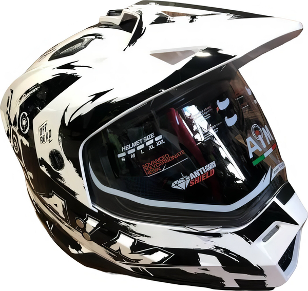 Мотошлем AiM JK802Y / 802Y-014-YM - фото