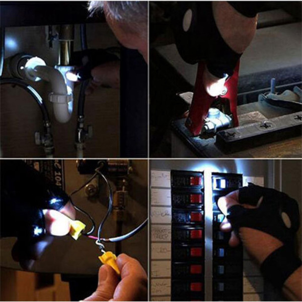 Фонарь-перчатка Tundra Со светодиодным фонариком и ремешком / 9570941