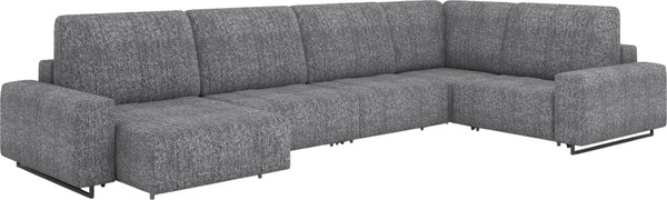 Диван П-образный Rivalli Уолтер ШП 1000 + 1000 + оттоманка + угловая секция + 1000 - фото