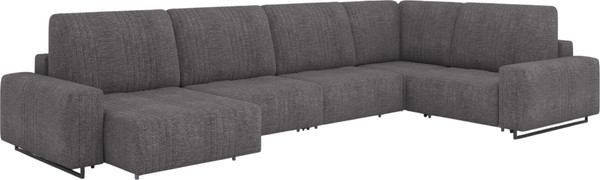 Диван П-образный Rivalli Уолтер ШП 1000 + 1000 + оттоманка + угловая секция + 1000 - фото