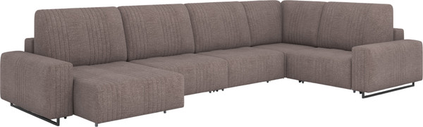 Диван П-образный Rivalli Уолтер ШП 1000 + 1000 + оттоманка + угловая секция + 1000 - фото